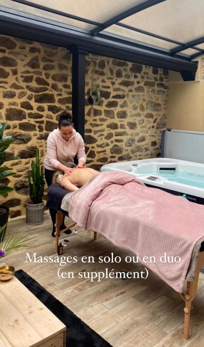 Villa Lily Spa, Chambre D'Hotes Avec Spa Privatif La Vicomte-sur-Rance Luaran gambar